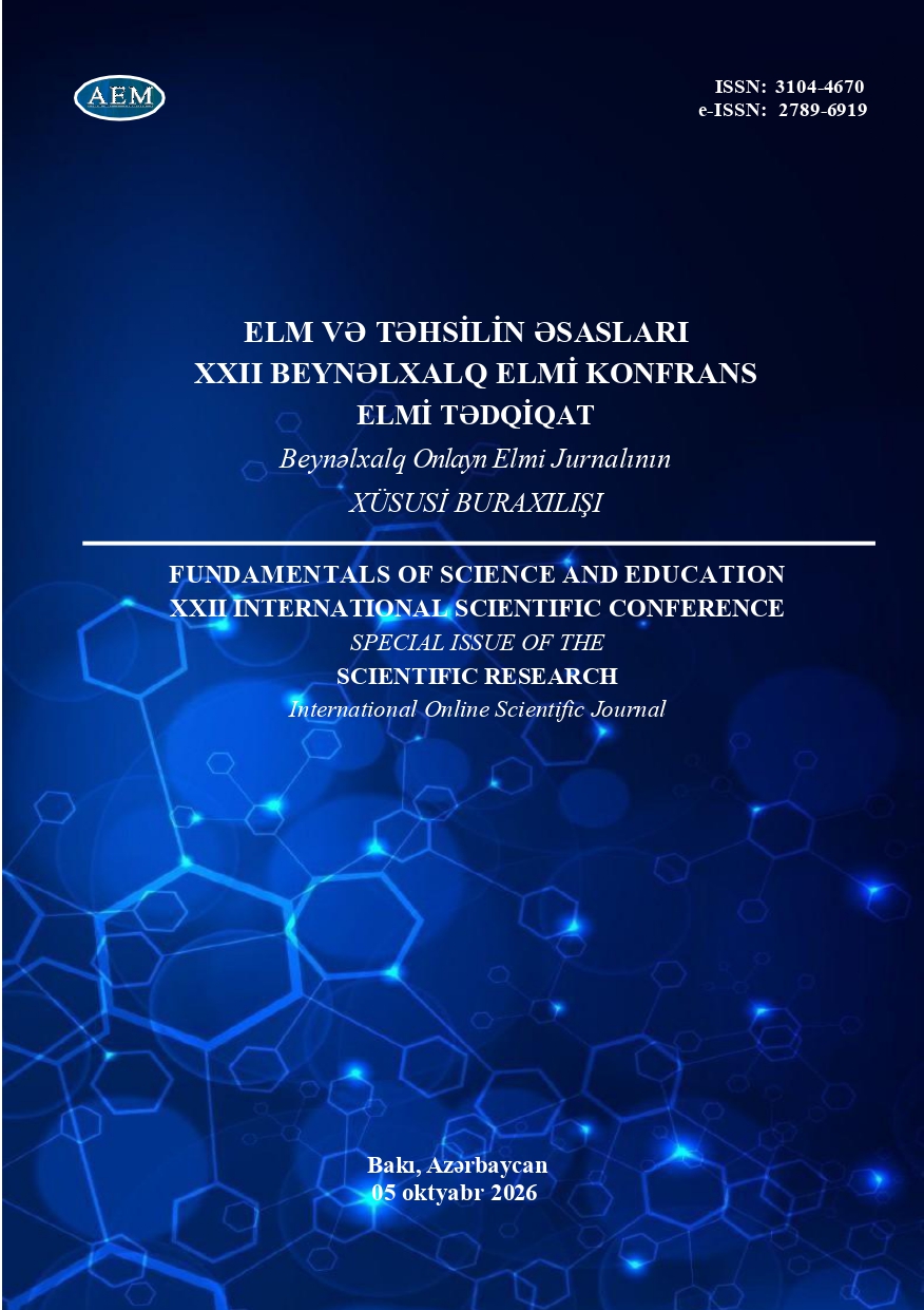 "FUNDAMENTALS OF SCIENCE AND EDUCATION" — XXII INTERNATIONAL SCIENTIFIC CONFERENCE